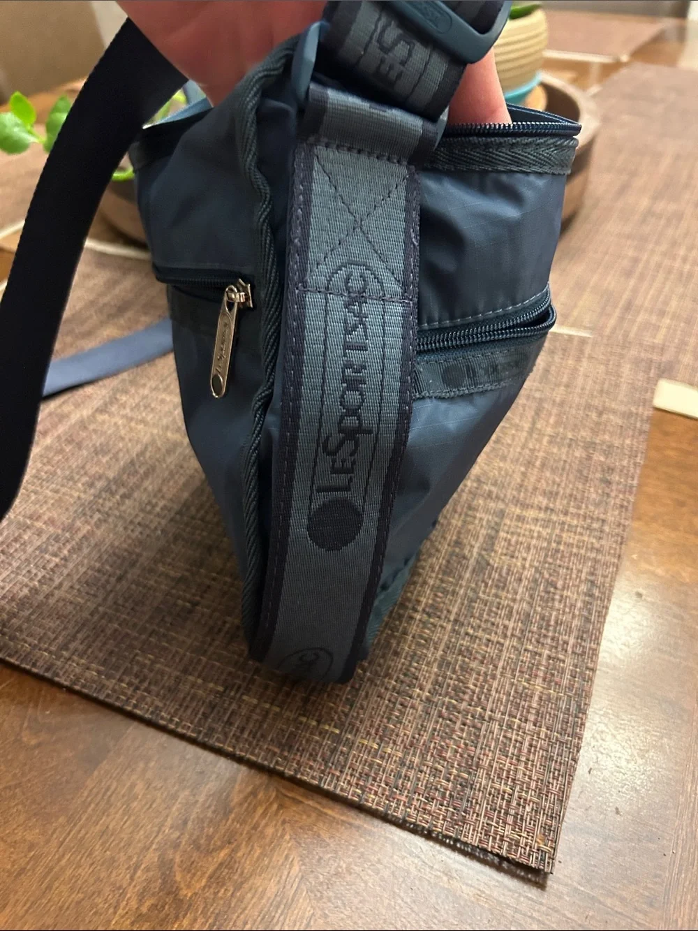 Lesportsac Slate Blue Crossbody Messenger Bag